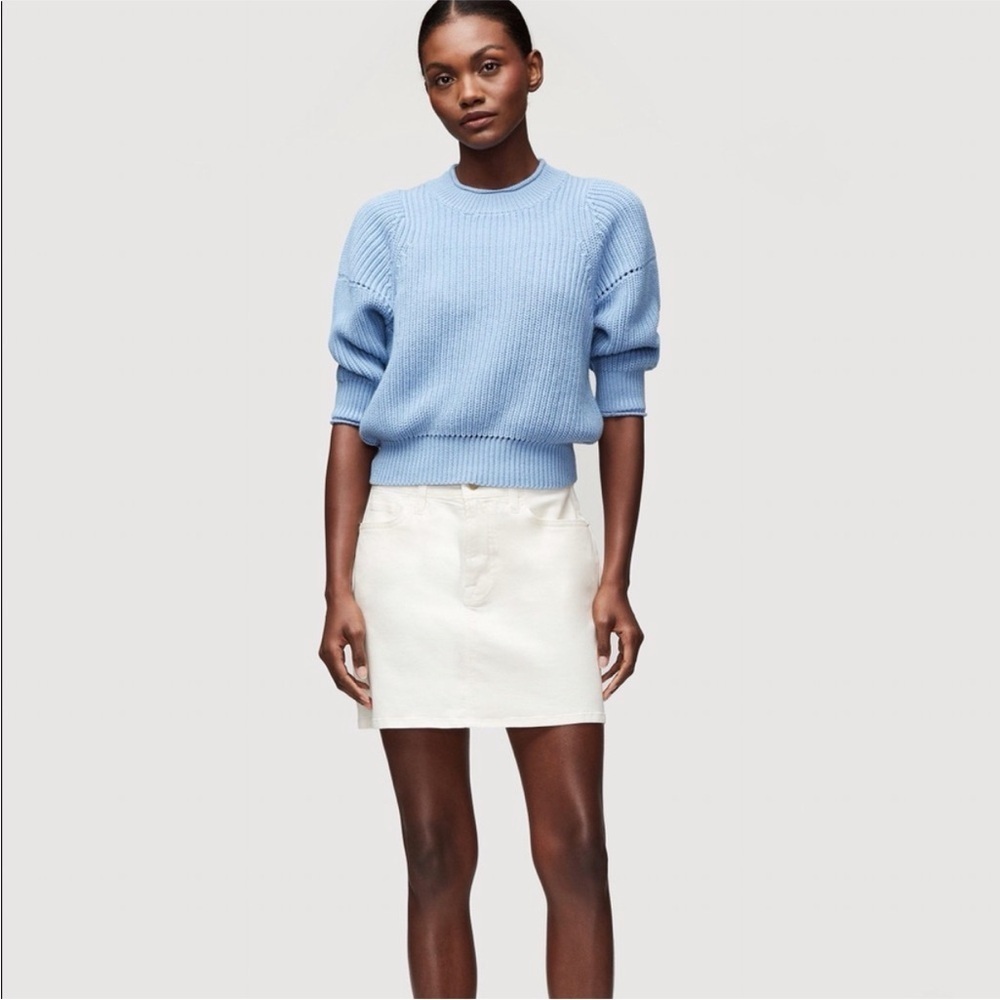 Frame Denim White Mini Skirt